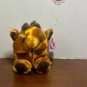Puffkins GINGER GIRAFFE Plush 4" Stuffed Animal Swibco NEW w/ Tags